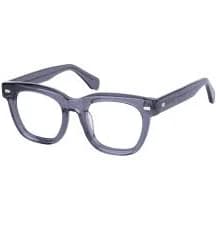 Square Transparent Gray Eyeglasses
