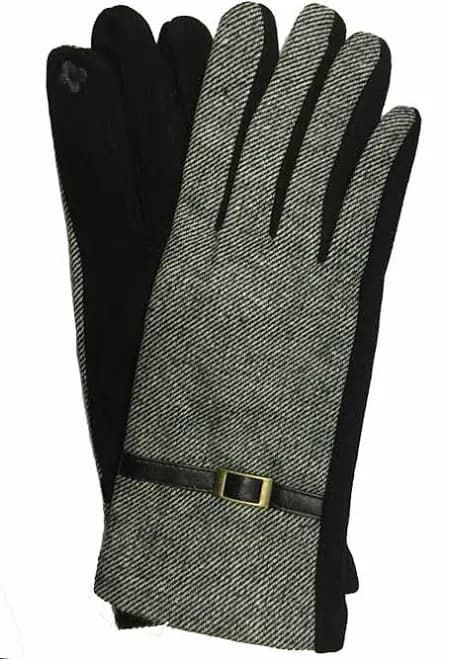 Houndstooth Women's Fleece Lining Fashion Gloves