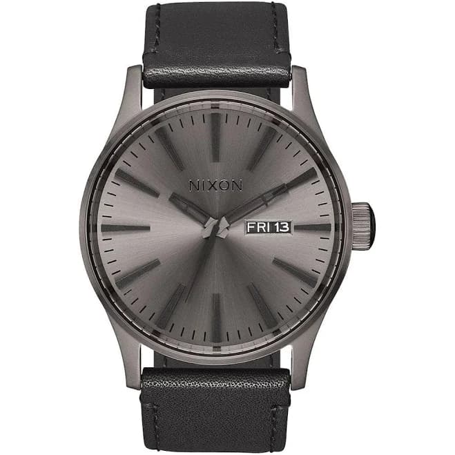 Nixon Men's Sentry Leather Watch
