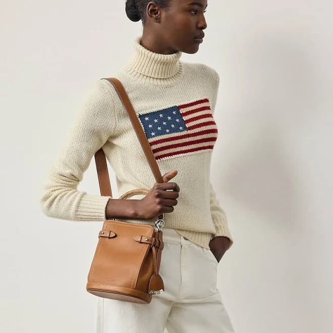 Ralph Lauren Women's The Ralph Calfskin Bucket Bag