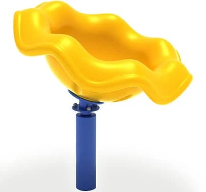 Sit And Spin, Yellow / Cobalt Blue