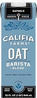 Oat Barista Blend Oat Milk, 32 Oz, Dairy Free, Vegan, Plant Based, Gluten Free, Non GMO, Milk Frother, Coffee Creamer