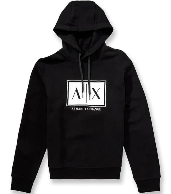 Armani Exchange Men's Box Logo Hoodie