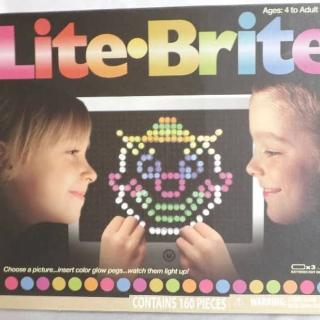 Hasbro Lite-Brite Classic Light Art Toy Repro - Toys & Collectibles