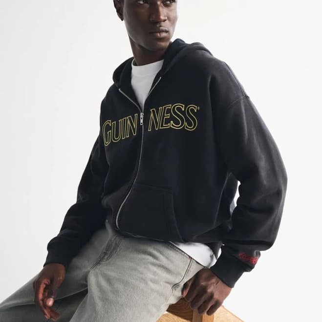 Men's Abercrombie & Fitch Full-Zip Hoodie in Dark