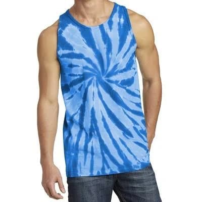 Men's Tie-Dye Sleeveless Cotton Tank Top