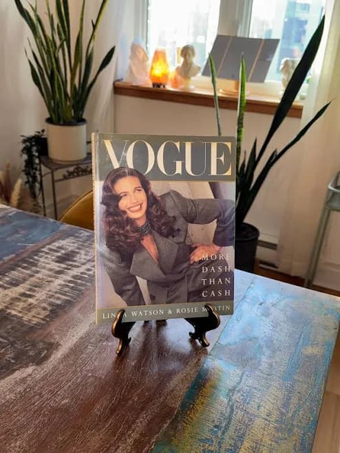 Vintage Vogue Book coffee table paperback book retro fashion memorabilia 1992