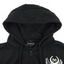 Wednesday Hoodie Girls Extra Small Black Darkness My Friend Oversized Zip Addams | eBay
