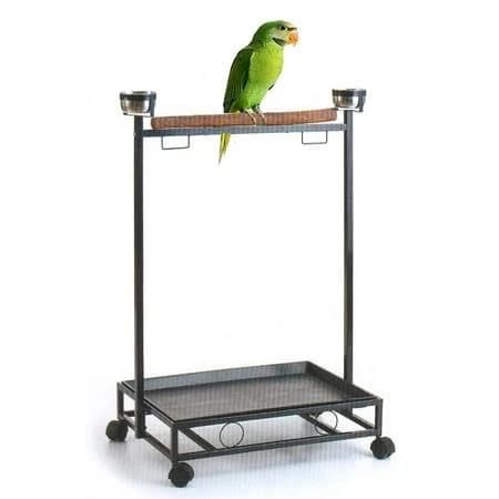 Mcage Large Deluxe Wrought Iron Parrot Bird Play Stand