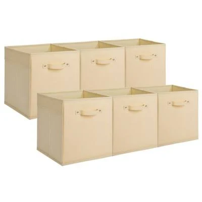 6-Pack 11 inch Foldable Storage Bins