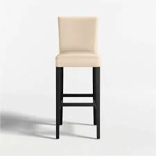 Lowe Upholstered Bar Stool Wood Legs