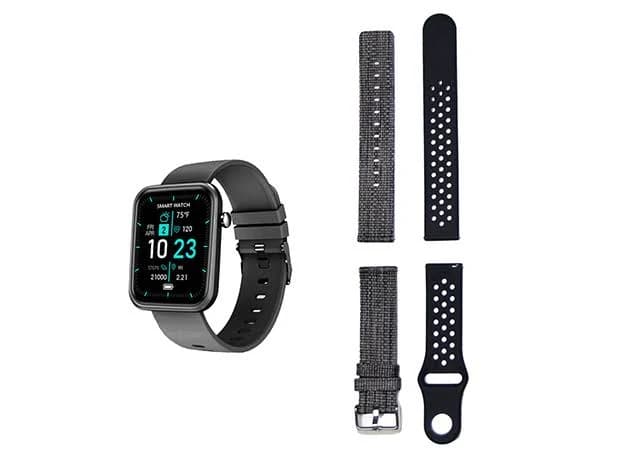 Advanced Smartwatch with Three Bands, Wellness, and Activity Tracker