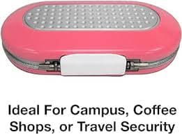 Amazon.com: Master Lock Pink Portable Small Lock Box, Set Your Own Lock Combination Portable Safe, Personal Travel Safe for Phone, Passport, Money, ‎5900DPNK : Clothing, Shoes & Jewelry