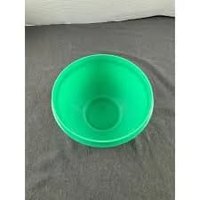Tupperware Vintage Green Mixing Bowl 1431-6 Round Plastic Serving Bowl 7.5 Inch