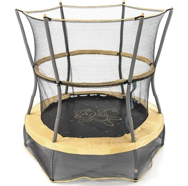 Skywalker Trampolines 55-Inch Bounce-N- Learn Trampoline with Enclosure and Sound (Monkey
