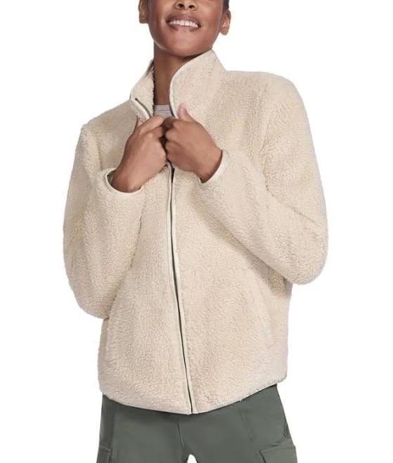 SKECHERS Women's Oversized Sherpa Jacket