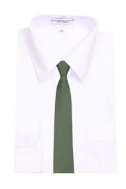 Boys 14 Inch Olive Green Solid Pretied Zipper Necktie Weddings Formals - NWT | eBay