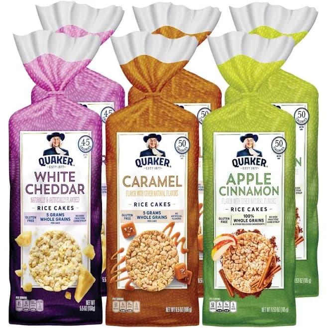 Quaker Rice Cakes Variety Pack 6 Bags