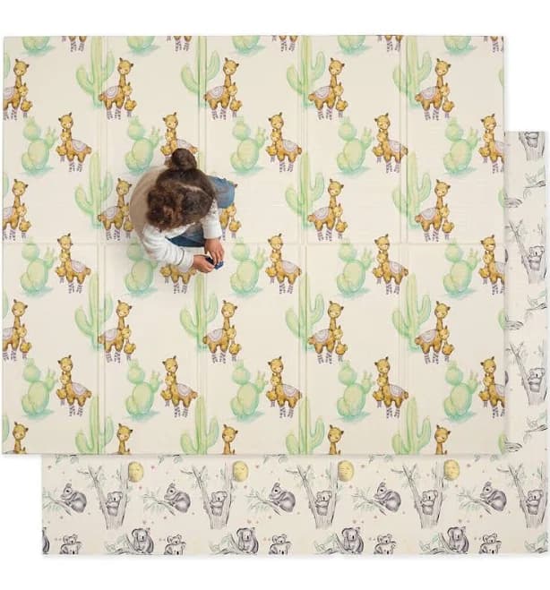 Llama & Koala JumpOff Jo Large Foldable Baby Play Mat