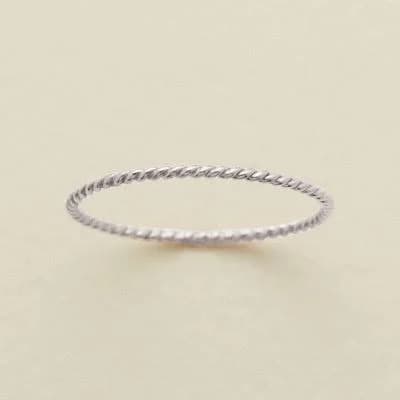 made by mary Braided Stacking Ring