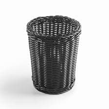 Amazon.com - LACOR 63485 Bowl Rattan Polypropylene Ø 12 cm, 100% BPA Free, Ideal for Storing Cutlery, Dishwasher Safe, Ø 12 x 15 cm, Black/White