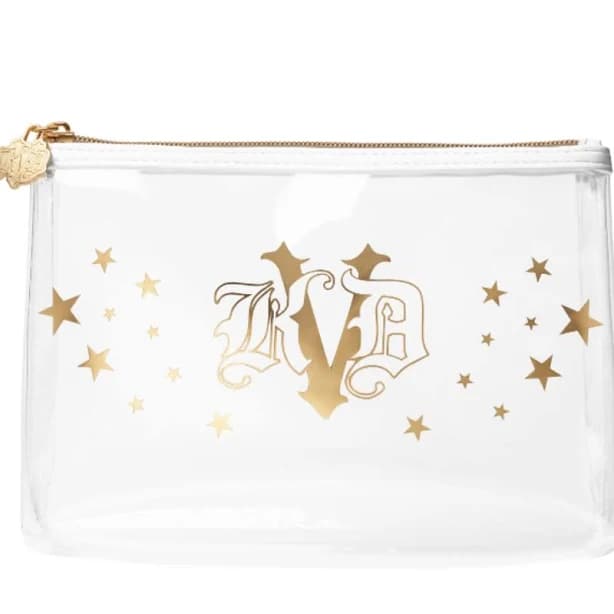Kat Von D Bags | Kat Von D Clear Zippered Makeup Bag | Color: Gold | Size: Os | Deena_43's Closet