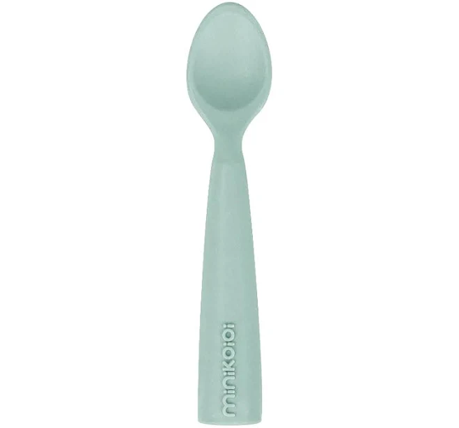 Silicone Baby Spoon for BLW & Teething | Euromallusa River Green