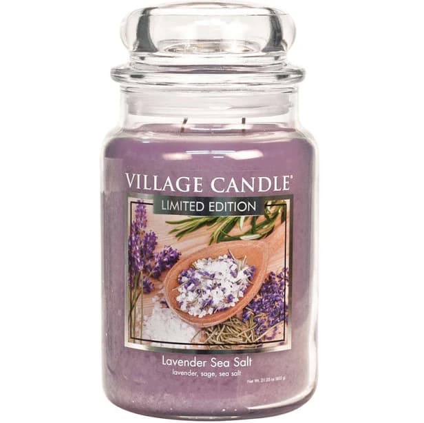 Village Candle Lavender Sea Salt Large Apothecary Candle
