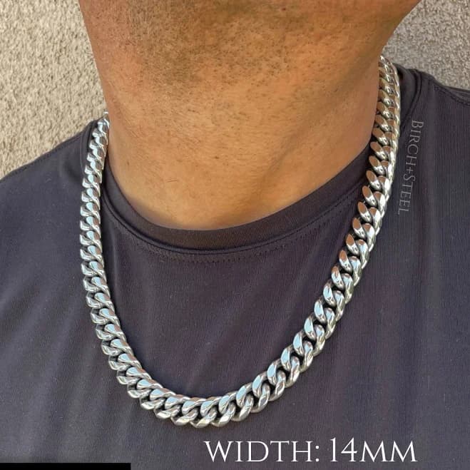 Heavy Duty Stainless Steel Cuban Link Chain Necklace