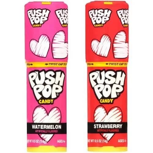 Push Pop Valentine Candy
