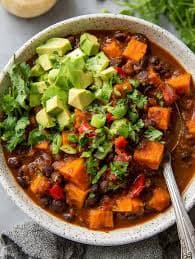 Anti-inflammatory One-pot Sweet Potato Black Bean Chili Recipe | Vegan PDF Instant Download - Etsy
