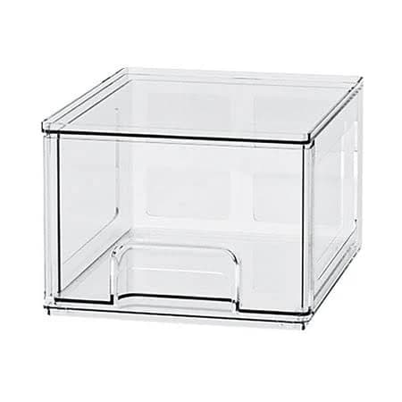 Yaozq Clear Acrylic Storage Drawers. Stackable Pull-Out Organizer For Under Sink Cabinet. Kitchen Countertop, Pantry & Bathroom Vanity Bins. For Baby