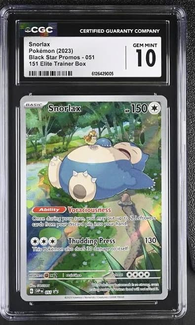 Pokemon SVP En- Sv Black Star Promo 051 Snorlax 151 Elite Trainer Box
