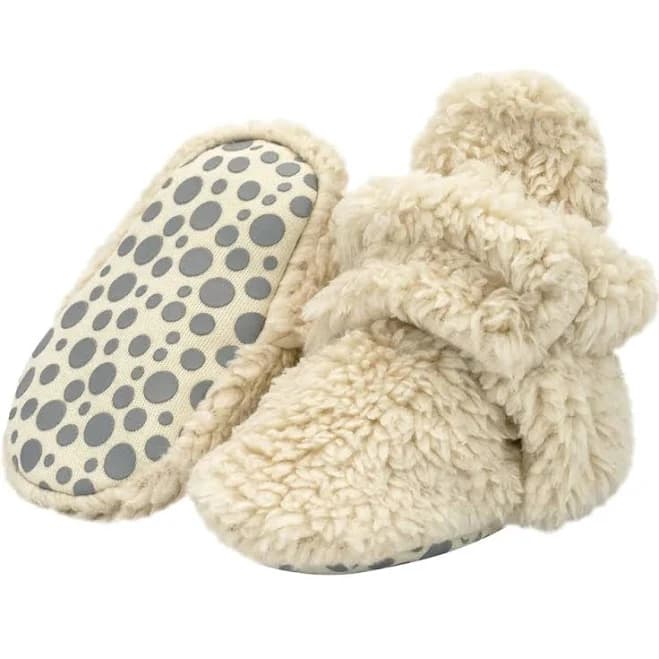 Zutano Furry Gripper Baby Bootie