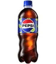 Pepsi Cola Lime Soda Bottle 20 fl oz