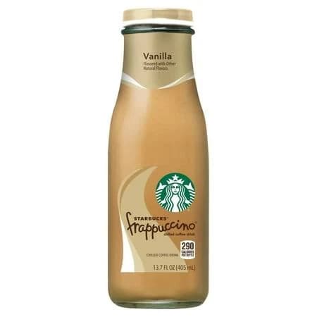 Starbucks Frappuccino Coffee Drink Chilled Vanilla 13.7 oz Package May Vary