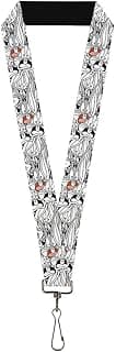 Buckle Down Lanyard - 1.0 - Bugs Bunny Expressions Stacked White/black/g Accessory