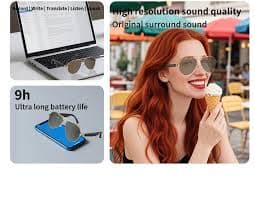 AI Smart Glasses Intelligent Real Time Language Translator Wireless Headphone AI Chat Smart Sunglasses Black - AliExpress