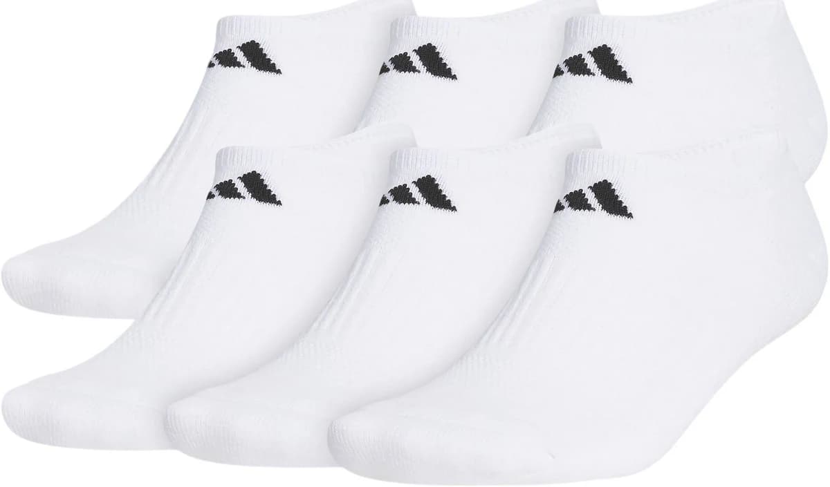 adidas 6-Pack Performance No Show Socks