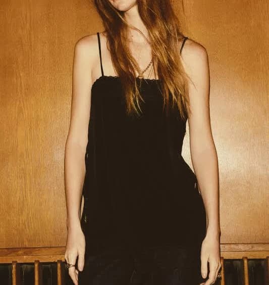 H&M Ladies Lace-Trimmed Camisole Top