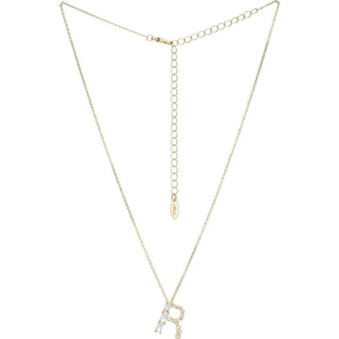 Ettika 18K Gold-Plated Mixed Crystal Initial Necklace