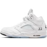 Air Jordan 5 Retro 'White/Black/Metallic Silver' - 9