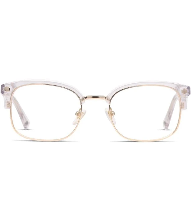Browline Clear Prescription Included Glasses Muse Elliot Frames Online, Discounted, FSA/HSA, Bifocal, Transitions , Stylish, Cool, Fashion