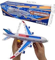Tipmant Baby Toddler Electric Airplane Vehicle Car Toy Electronic Plane Aircraft, Automatic Driving, Music, Flash Light Kids Birthday Gifts : Toys & Games - Amazon.com