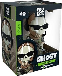 Ghost 4.6” Vinyl Figure, Call of Duty Modern Warfare II Collectible Figure with Tactical Design, Stylized Display Toy for Fans and Collectors