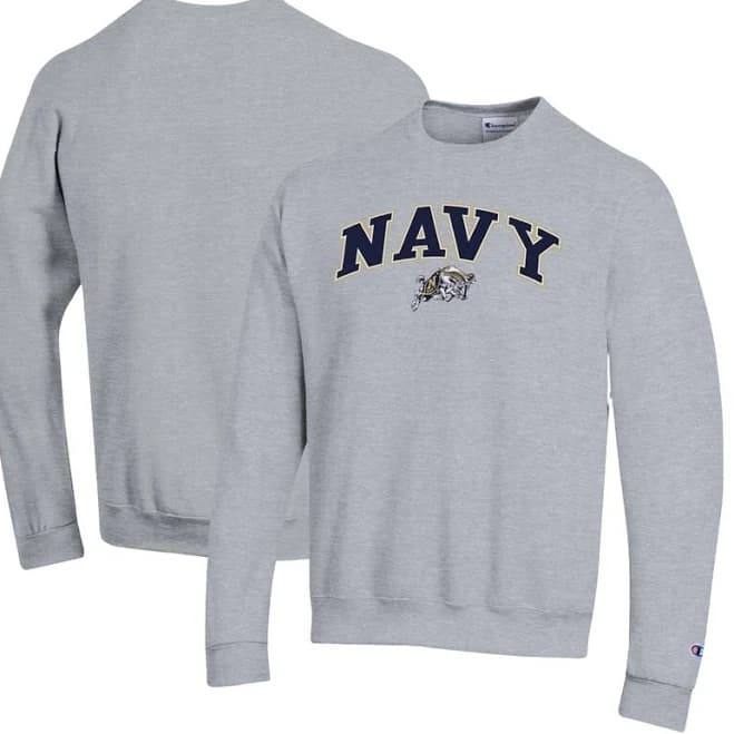 Champion Men's Navy Midshipmen Arch Over Sweatshirt