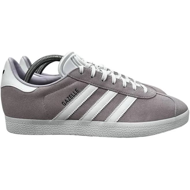 Adidas Gazelle Silver Dawn Cloud White Black Shoes Id7005 Women's Size
