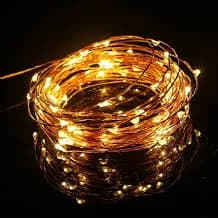 Next Adventure Natural Copper Fairy Lights Battery Operated 50 LED Warm White
