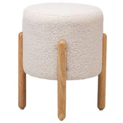 Nordlys Bouclé Pouf