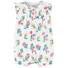 Baby Girl Carter's Floral Snap-Up Romper